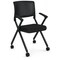 Officesource Julep Collection Nesting Chair with Arms and Casters, Black Frame OSSN6959FBK - alternate 2